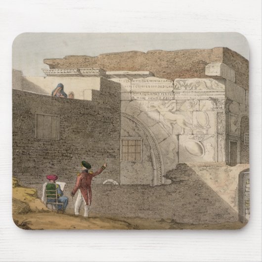 Triumphal Arch, Tripoli, bord 4 van 'A Narrative' Muismat (Voorkant)
