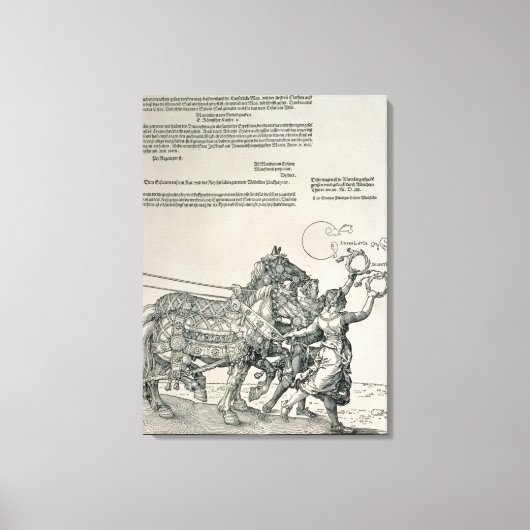 Triumphal Chariot of Emperor Maximilian I Canvas Afdruk (Voorkant)