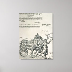 Triumphal Chariot of Emperor Maximilian I Canvas Afdruk