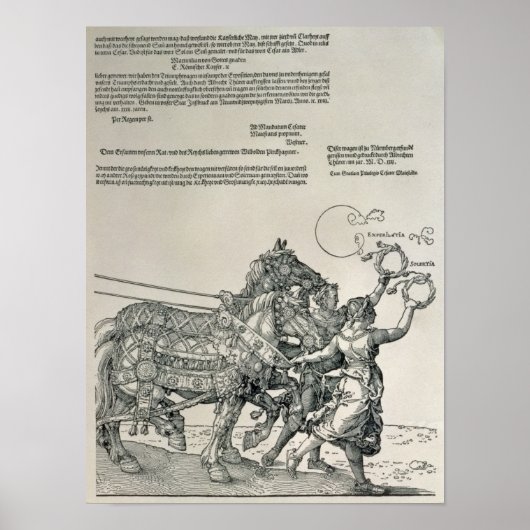 Triumphal Chariot of Emperor Maximilian I Poster (Voorkant)