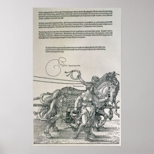 Triumphal Chariot of Emperor Maximilian I Poster (Voorkant)
