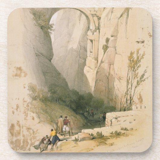 Triumphale Arch die de Ravine oversteekt en Petr l Bier Onderzetter (Voorkant)