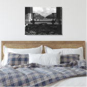 Triumphale arch van Parijs Onbekende soldaat Canvas Afdruk (Insitu (Slaapkamer))