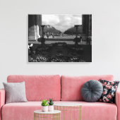 Triumphale arch van Parijs Onbekende soldaat Canvas Afdruk (Insitu (Woonkamer))
