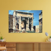 Triumphale Arch van Septimius Severus, gewijd aan Canvas Afdruk (Insitu (Woonkamer))
