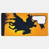 "Triumphant Charge: A Silhouette at Dawn" Telefoon Samsung Galaxy Hoesje (Achterkant horizontaal)