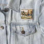 Triumphant Entry the French in Madrid Vierkante Button 5,1 Cm (In situ)