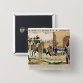 Triumphant Entry the French in Madrid Vierkante Button 5,1 Cm (Voorkant /achterkant)