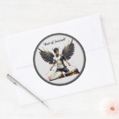 Triumphant Winged Rhythm Ronde Sticker (Envelop)