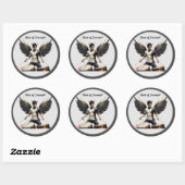 Triumphant Winged Rhythm Ronde Sticker (Vel)