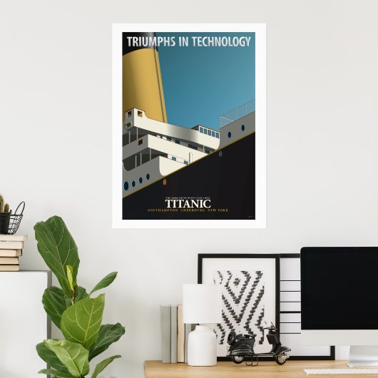 TRIUMPHS IN TECHNOLOGIE - RMS Titanic Poster (Thuiskantoor)