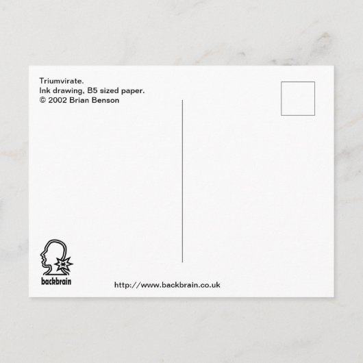 Triumviraat Briefkaart (Achterkant)