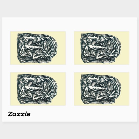 Triumviraat Rechthoekige Sticker (Vel)