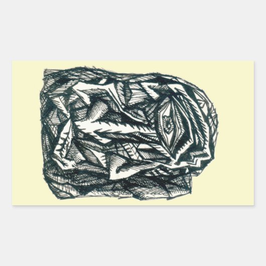 Triumviraat Rechthoekige Sticker (Voorkant)