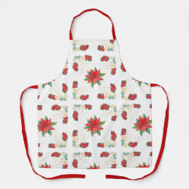 Trivet Christmas Holiday Red Poinsettia and Gold Schort