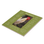 Trivet Tegel-Chicken Bucket List Tegeltje (Zijkant)