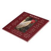 Trivet Tegel-Chicken Bucket List Tegeltje (Zijkant)