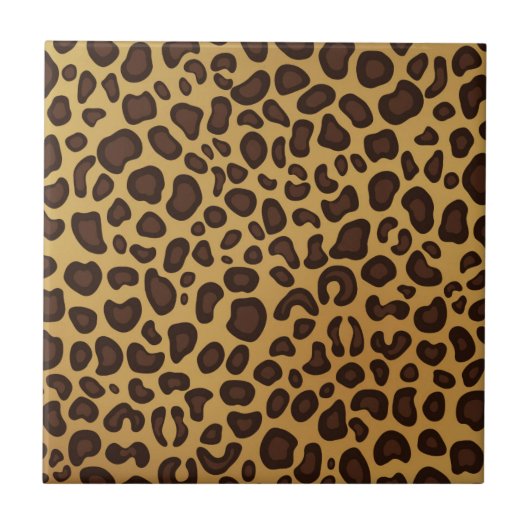 Trivet Tegel-Leopard Print Tegeltje (Voorkant)