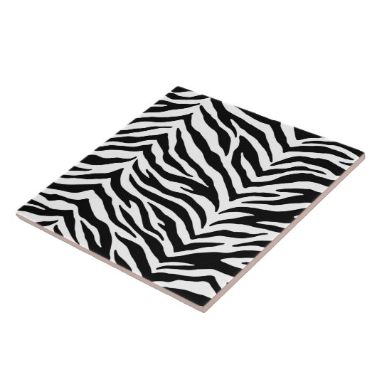 Trivet Tegel-Zebra Print Tegeltje (Zijkant)
