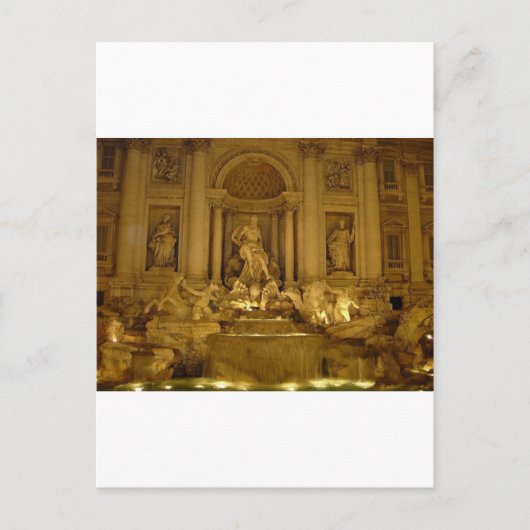 Trivi Fountain Briefkaart (Voorkant)