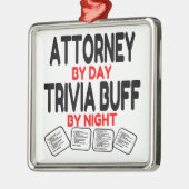 Trivia Buff Attorney Metalen Ornament (Links)