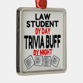 Trivia Buff Law Student Metalen Ornament (Rechts)