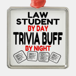 Trivia Buff Law Student Metalen Ornament