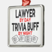 Trivia Buff Lawyer Metalen Ornament (Links)