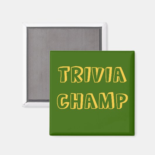 TRIVIA CHAMP - magneet (Voorkant / Achterkant)