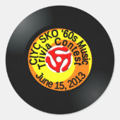 Trivia Contest 1 Ronde Sticker (Voorkant)