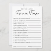 Trivia Game For Bride And Groom Bridal Shower Game Kaart (Voorkant)