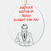 TRIVIA KERAMISCH ORNAMENT (Links)