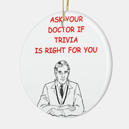 TRIVIA KERAMISCH ORNAMENT (Links)