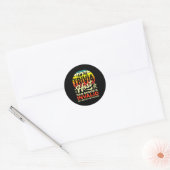 Trivia Moderator Organiseert Trivia Avond Ronde Sticker (Envelop)