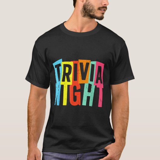 Trivia Night Art For Men Women Trivia Host Trivia T-shirt (Voorkant)