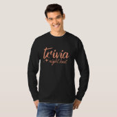 Trivia Night Host Game Trivia Team Vrouwen Mannen T-shirt (Voorkant volledig)
