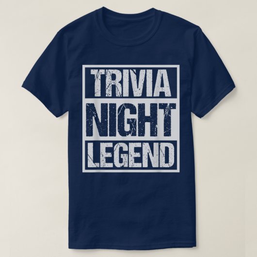 Trivia Night LegendFunny Quote Quiz Game T-shirt (Design voorkant)