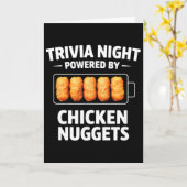 Trivia Night Powered By Chicken Nuggets Kaart (Gele Bloem)