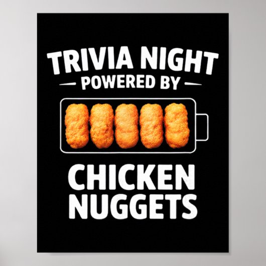 Trivia Night Powered By Chicken Nuggets Poster (Voorkant)
