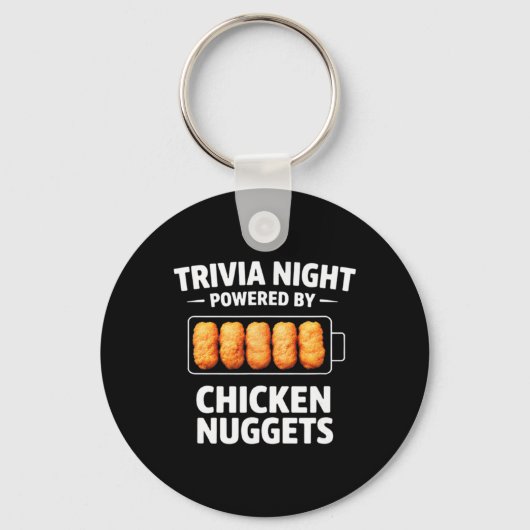 Trivia Night Powered By Chicken Nuggets Sleutelhanger (Voorkant)