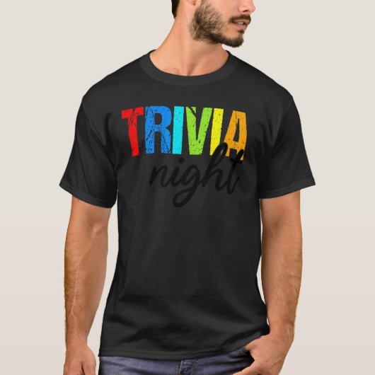 Trivia Night Quiz Game Enthusiast 1 T-shirt (Voorkant)
