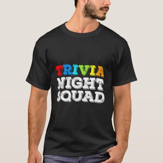 Trivia Night Squad - Grappige Quiz Game Enthousias T-shirt (Voorkant)