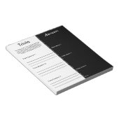 Trivia Party Game - Aangepaste vraag en antwoord Notitieblok (Schuin)