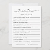 Trivia spel voor bruid en bruidegom, Vrijgezellenf Kaart (Voorkant)