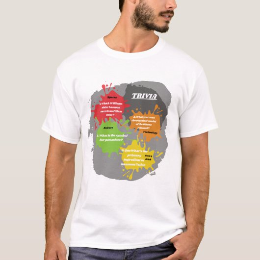 Trivia Vragen T-shirt (Voorkant)