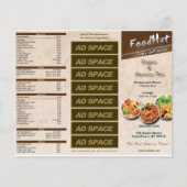 Trivoudig menu Restaurants (Voorkant)