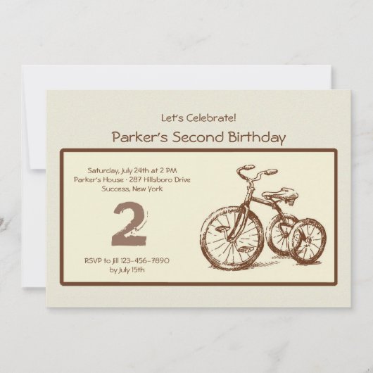  triwieluitnodiging kaart (Voorkant)