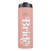 TRIXIE 70's Retro Groovy Hippie Blush Bride Thermosbeker (Voorkant)