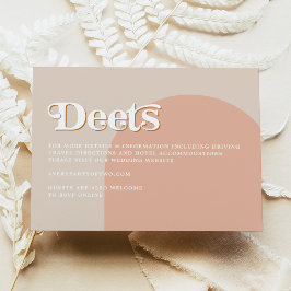 TRIXIE Blush Retro Arched 70 Deets-kaart Kaart