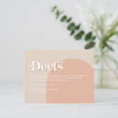 TRIXIE Blush Retro Arched 70 Deets-kaart Kaart (Staand voorkant)